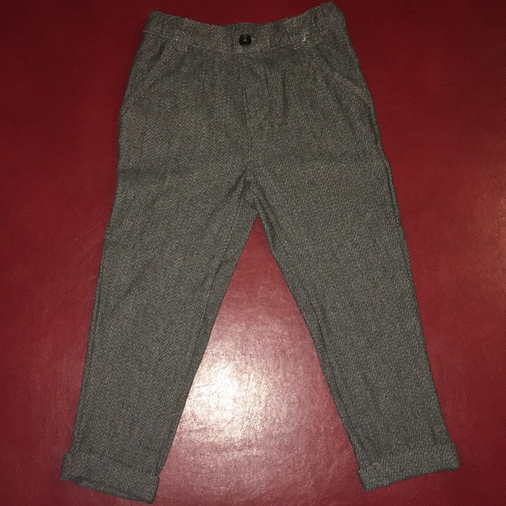3T Herringbone brown dress pants